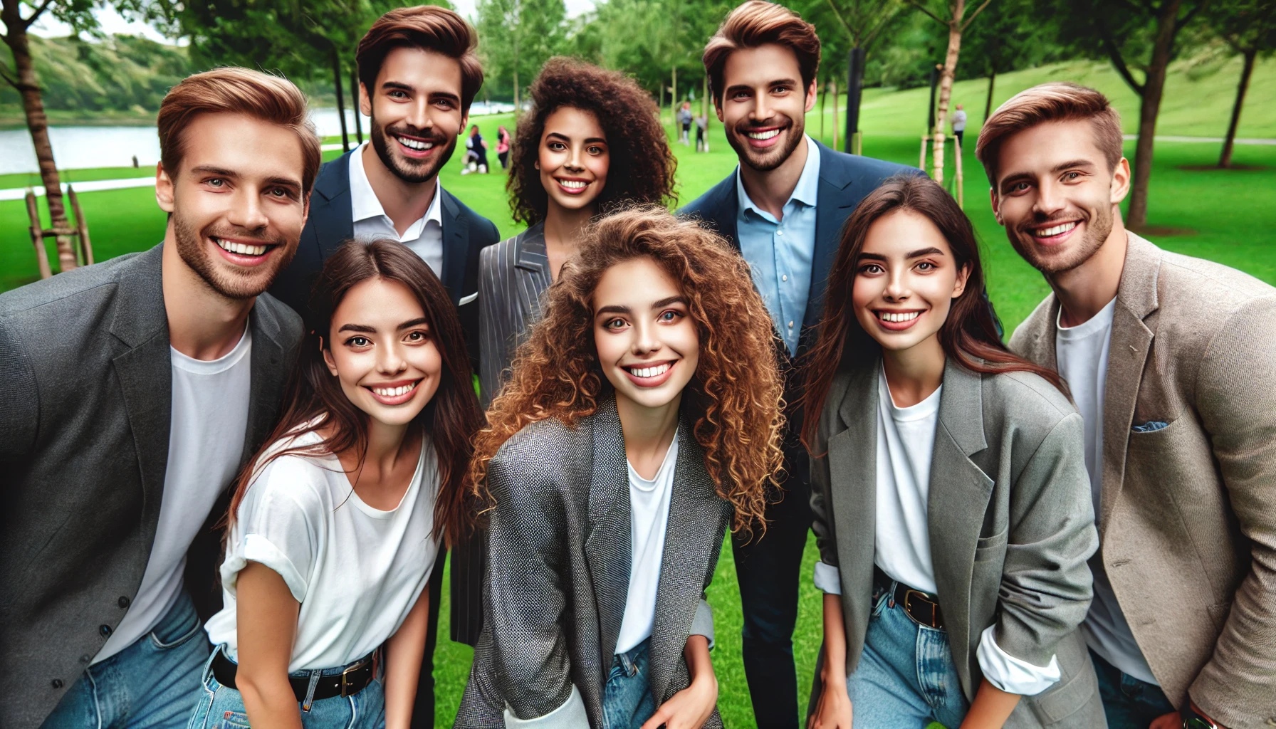 A diverse group of Groundswell supporters gathered outdoors